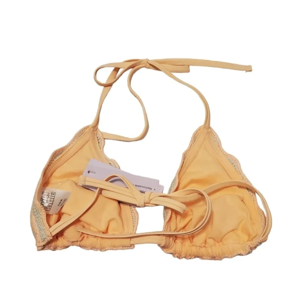 NWT Wild Fable Womens Crochet Triangle Bikini Swim Top S 4-6